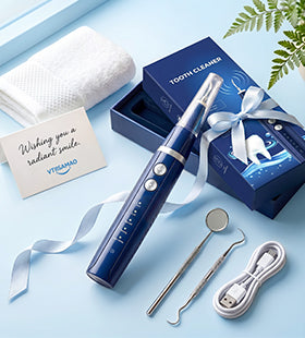 Vtiisamao dental plaque remover gift set with accessories in premium blue packaging