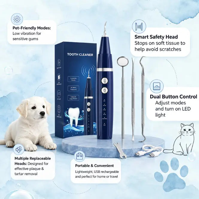 Vtiisamao Pet Dental Scaler — At-Home Tartar Remover for Cats & Dogs