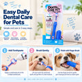 Pet Dental Care Kit for Dogs & Cats – Beef Flavor Toothpaste & 3-Sided Toothbrush | VTIISAMAO