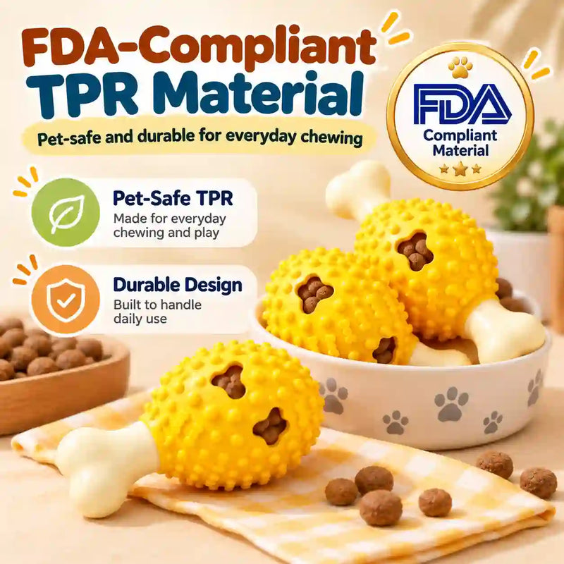 Treat-Dispensing Dental Chew Toy