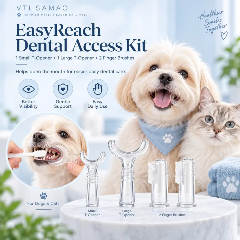 Clear Dental Access Set for Dogs & Cats – 4 Piece