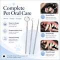 Vtiisamao Complete Pet Dental Care Kit — At-Home Tartar Remover for Dogs & Cats