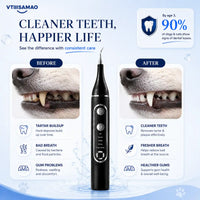 Vtiisamao Complete Pet Dental Care Kit — At-Home Tartar Remover for Dogs & Cats