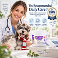 Pet Dental Finger Wipes for Dogs & Cats – 60 Count
