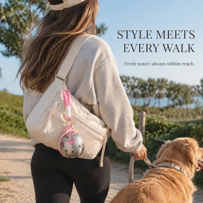 PawSip Travel Bottle – Portable Dog Water Bottle with Fold-Out Bowl