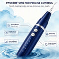Rechargeable electric dental scaler with adjustable cleaning modes, LED light and precision control for at-home tartar and plaque removal