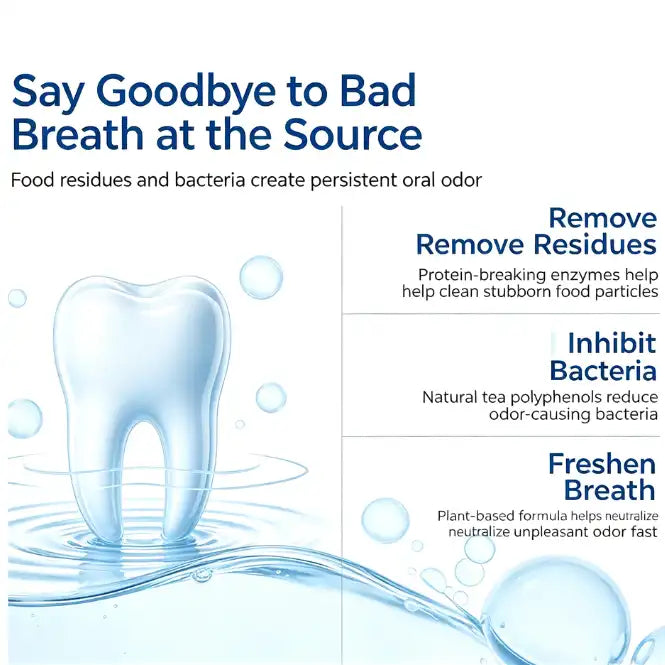 Dental scaler device designed for removing plaque and tartar buildup that can contribute to bad breath, supporting daily oral cleaning at home