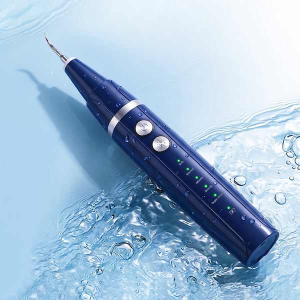 VTIISAMAO electric plaque remover close-up – sonic cleansing system for tartar and calculus removal at home