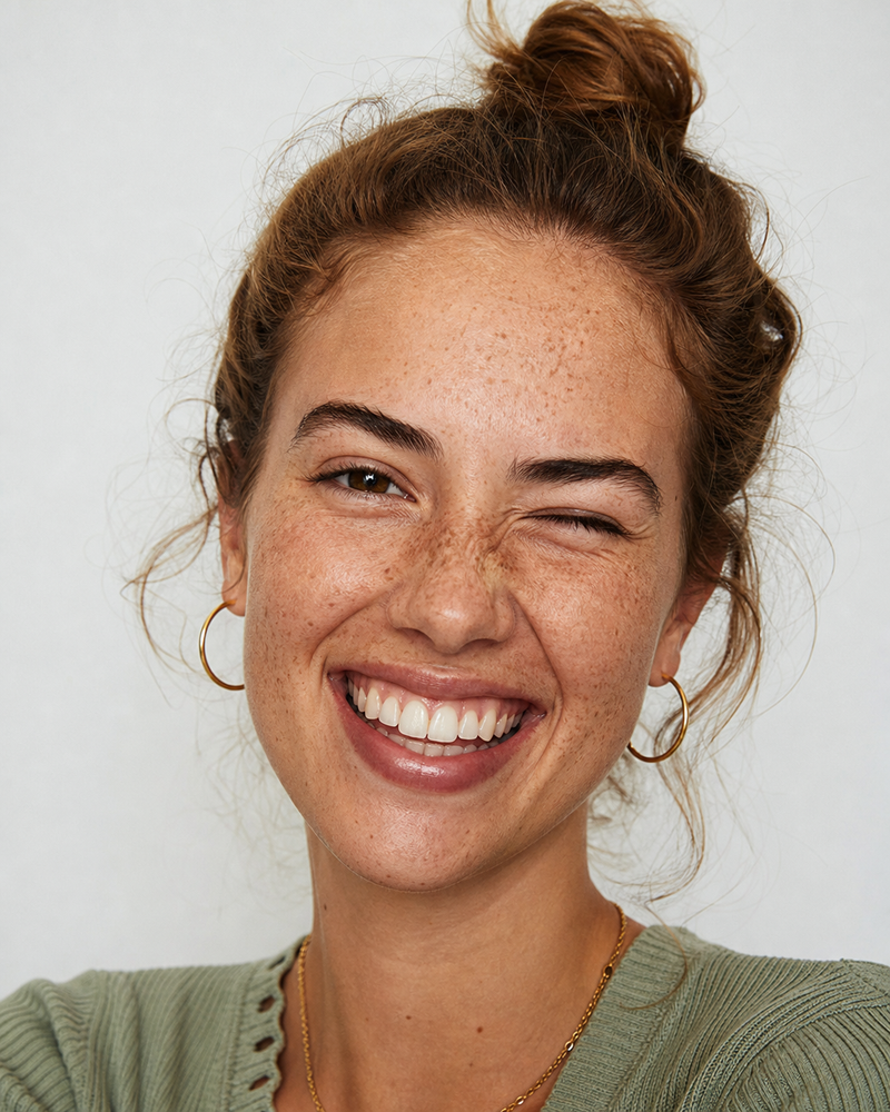 Woman with healthy white smile – VTIISAMAO oral care